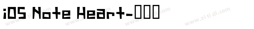 iOS Note Heart字体转换
